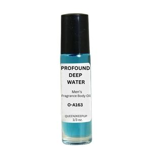 Profound Deep Water (Men) Body Oil 10 ml Fragrance All Natural 1/3 oz Roll-On